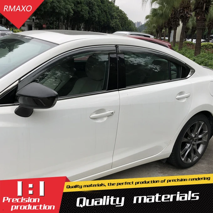Пластиковый козырек для окна ATENZA дефлектор от солнца и дождя Mazda 6 автомобильные