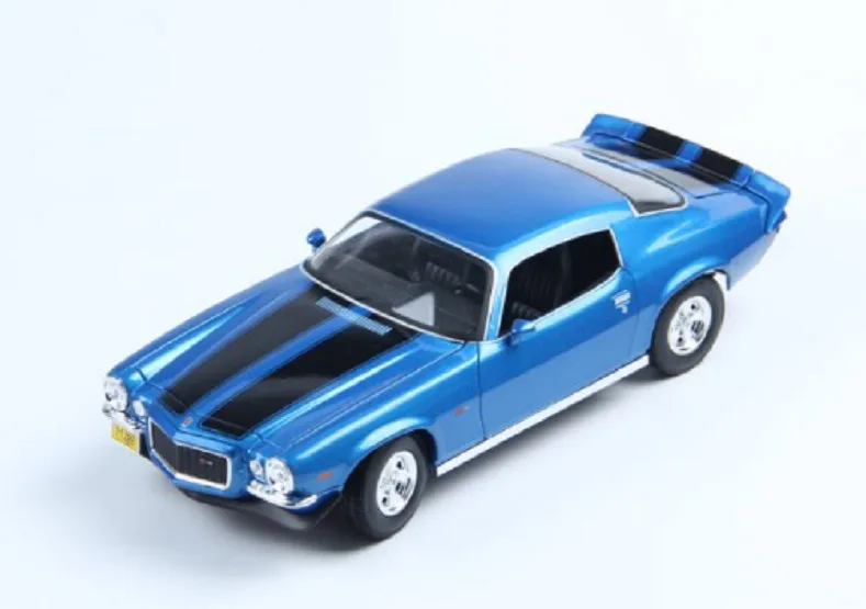 Синий Maisto 1:18 1971 Chevrolet Camaro литая модель спортивный гоночный автомобиль в коробке - Цвет: Синий