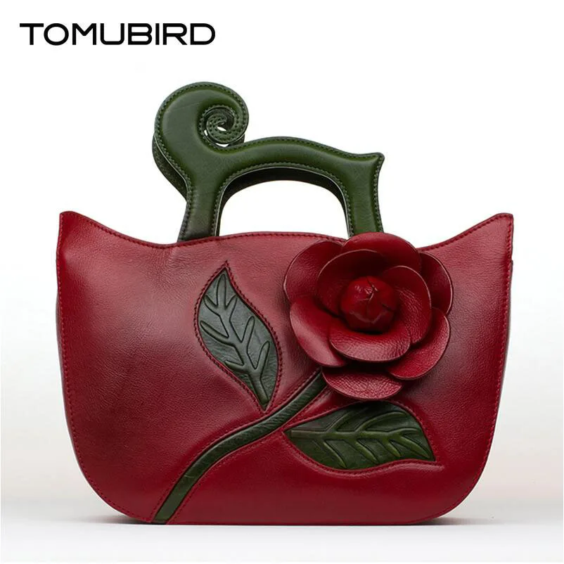 TOMUBIRD новый улучшенный дизайн из воловьей кожи вдохновленный цветами женская