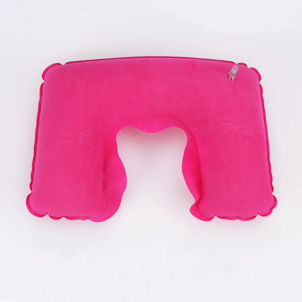 Новая унисекс u образная надувная подушка в дорогу портативная мягкая для шеи