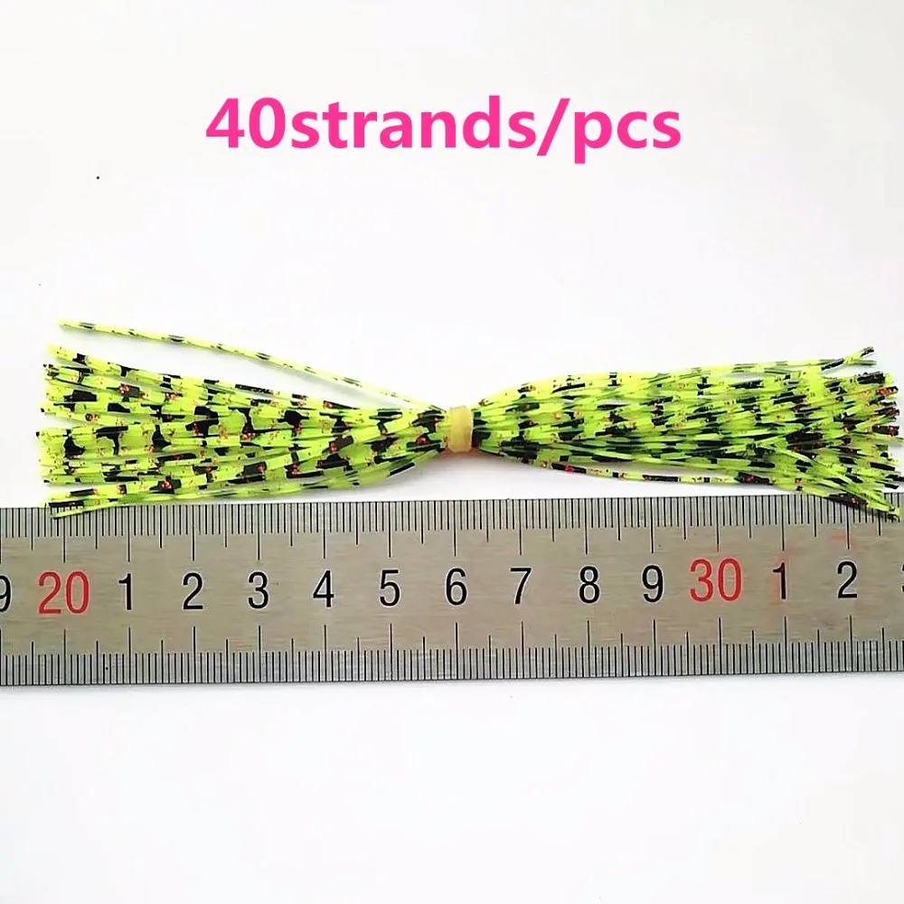 

50 Bundles 13cm Length Fly Tying Rubber Threads Skirts Silicone Straps for Flies Lure Beard wire Making---44