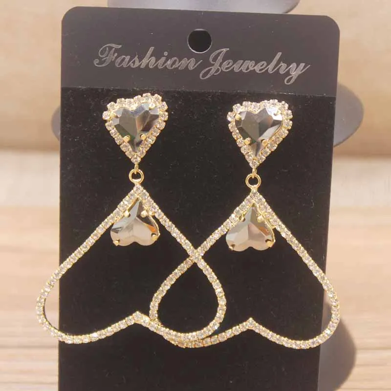 Горячая Распродажа висячие серьги в форме сердца пастельный розовый