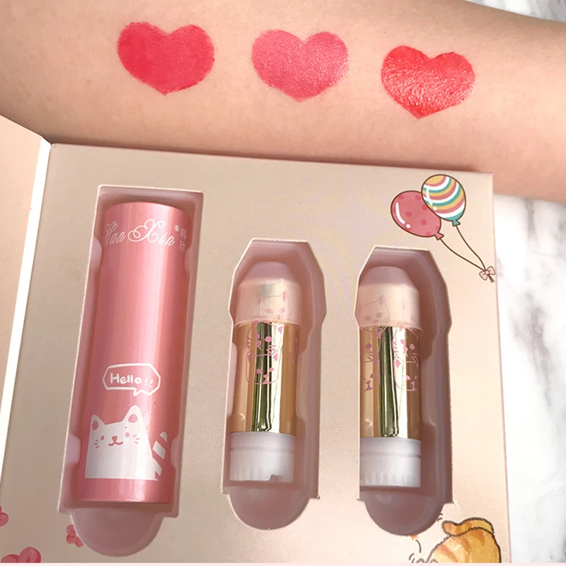 Hot Cat Shaped Matte Lipstick Long Lasting Lipsticks Nude Makeup Lip Cosmetics Velvet Red Waterproof Lipstick Korean Cosmetics