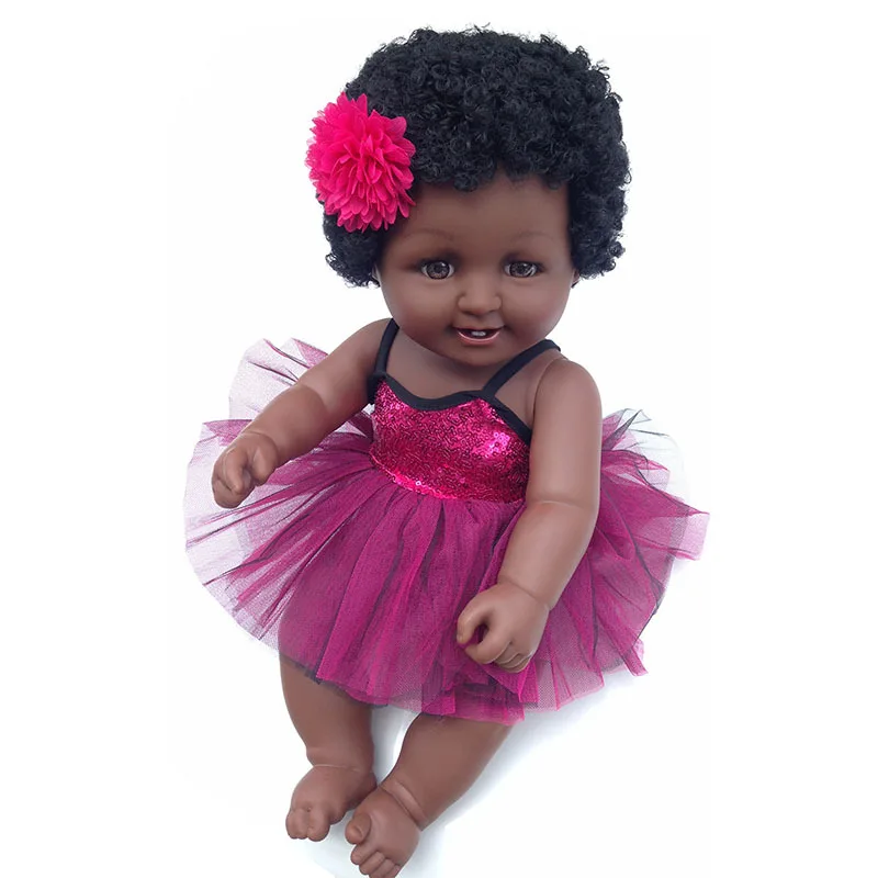 

Афро-американская черная кукла-девочка, 50 см, полностью виниловое Силиконовое тело, куклы-Реборн, Детские Подарочные игрушки, куклы l.o.l