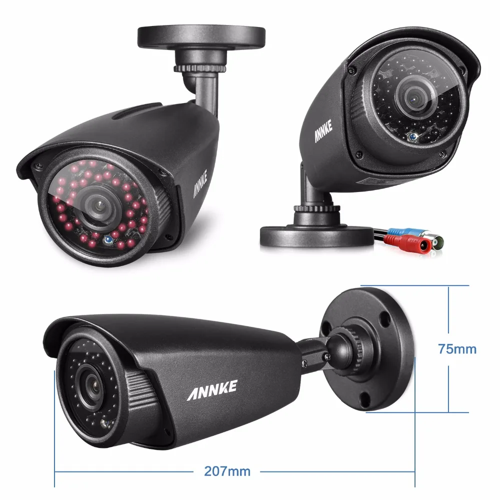 ANNKE 4CH 1080N 720 P CCTV Системы 1MP 3IN1 DVR 2 шт 960 Smart ИК защита от атмосферных воздействий P2P