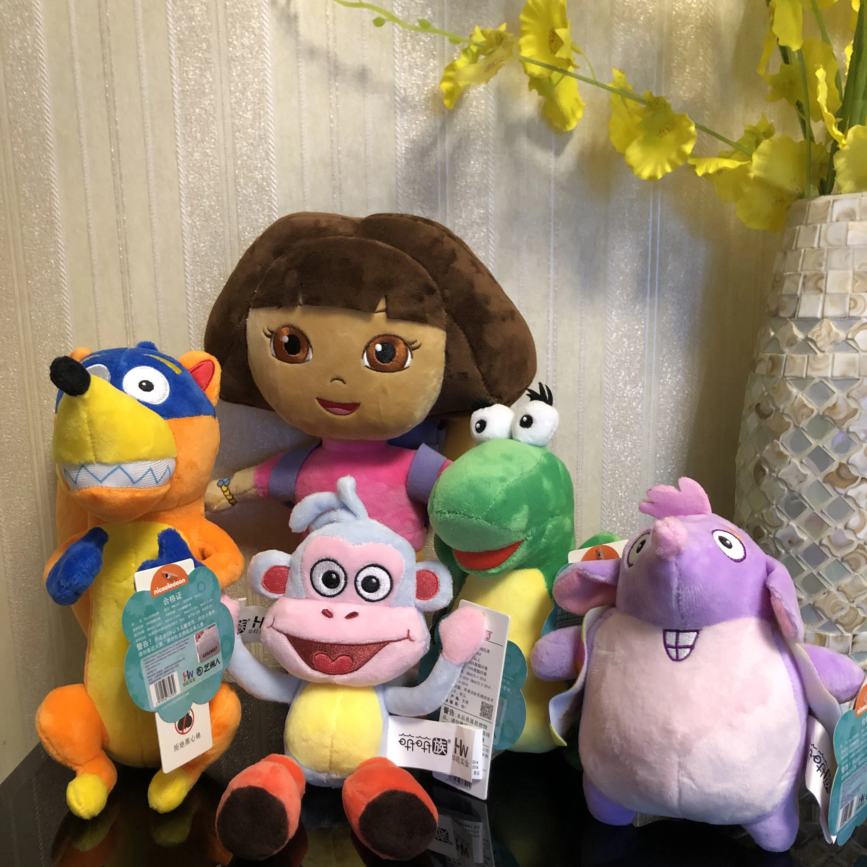 

2019 Genuine Dora the Explorer Plush Toys Pre-Kindergarten Toys cute Dora Boots Stuffed Doll Party decorations birthday gift
