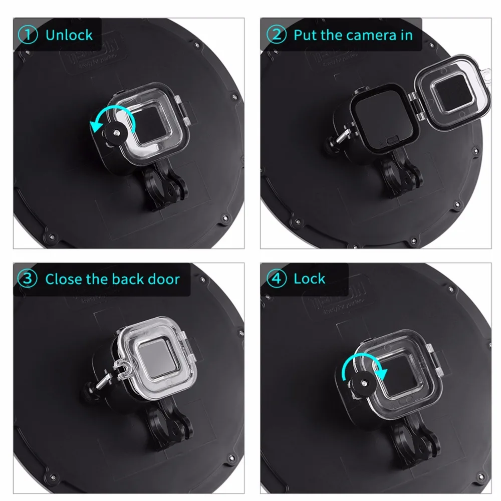 6' купол порт Дайвинг бленда объектива для Gopro Hero 5/4 Session camera подводный корпус