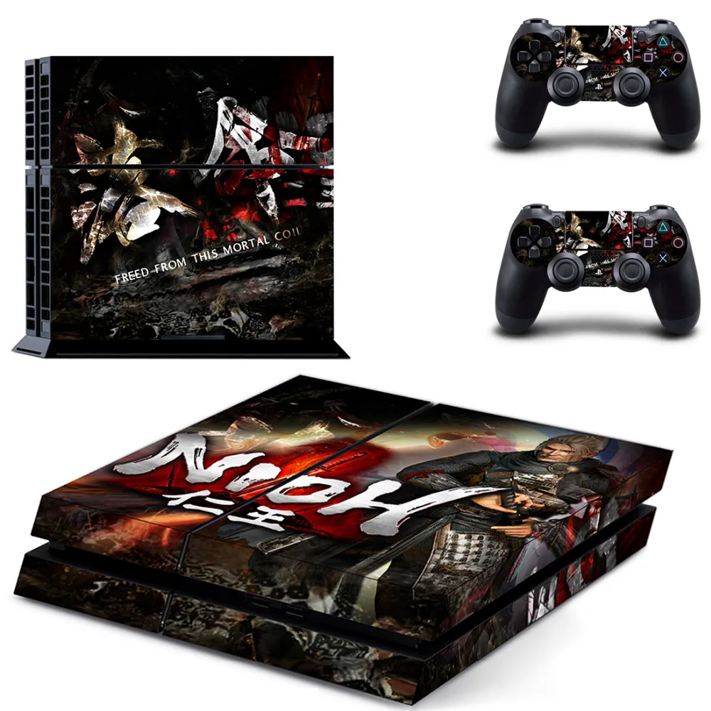 Игра NIOH PS4 переводная картинка наклейка для Sony PlayStation 4 консоли и 2 контроллера