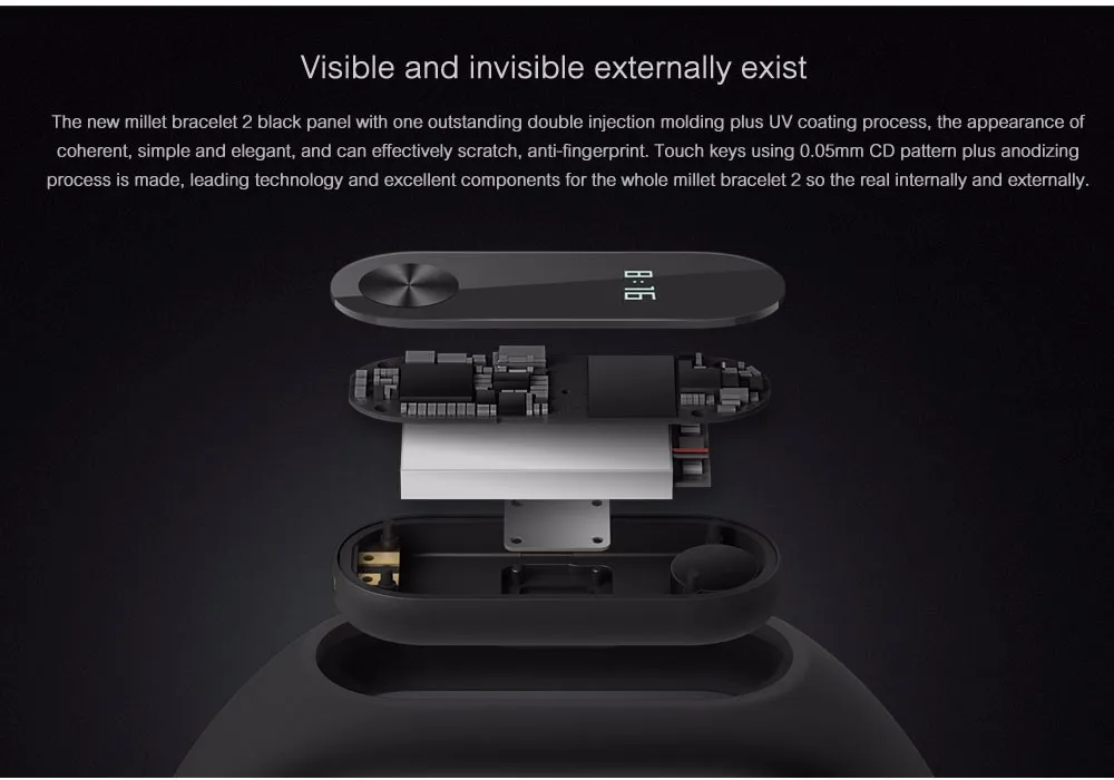 Оригинала Xiaomi Mi band 2 смарт браслет Xiomi фитнес браслет,Miband 2 умные часы и пульсометр для Xiaomi Mi6 смартфонов