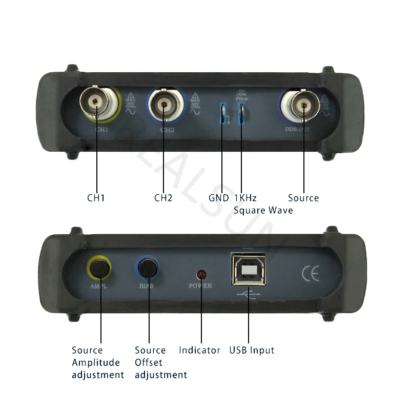 ISDS220B 4 в 1 Многофункциональный ПК USB виртуальный цифровой осциллограф + анализатор