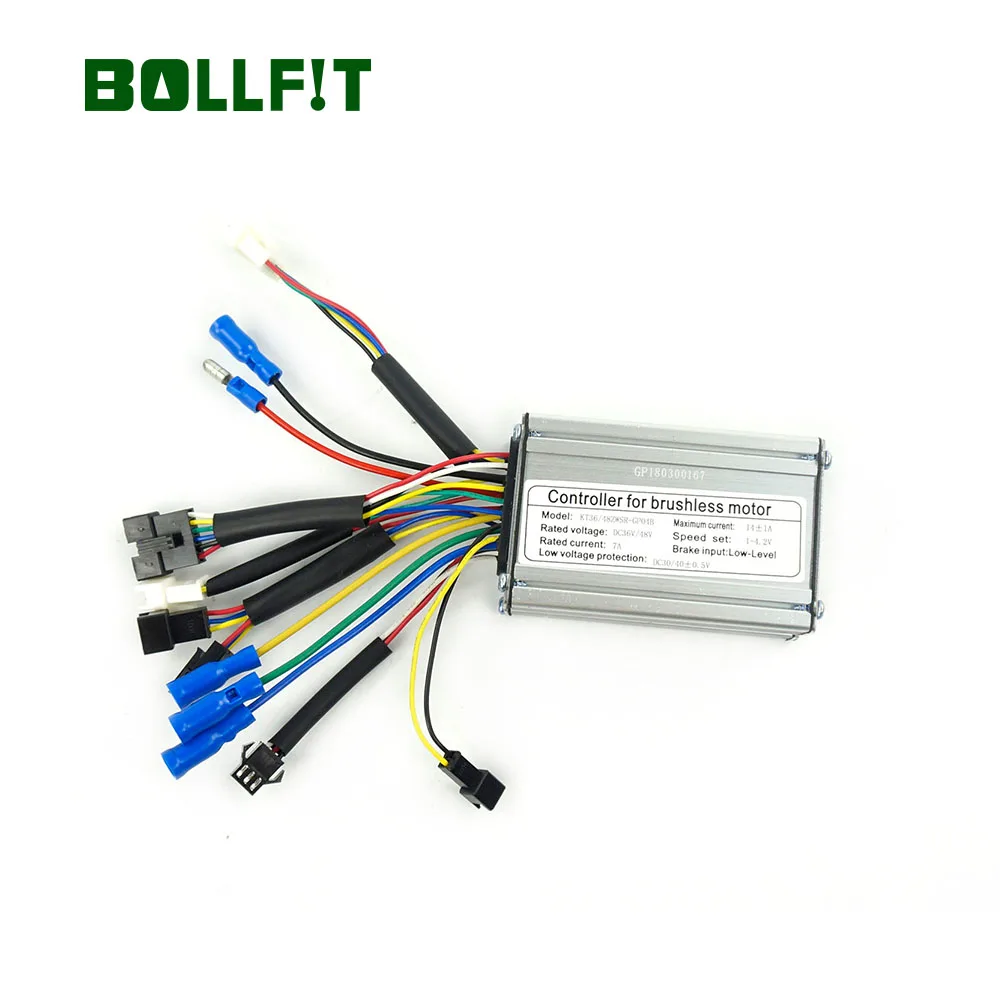 BOLLFIT контроллер для электрического велосипеда KT Kunteng 36/48V 14A для 250 Вт мотор 6 МОП мотор Водонепроницаемый разъем