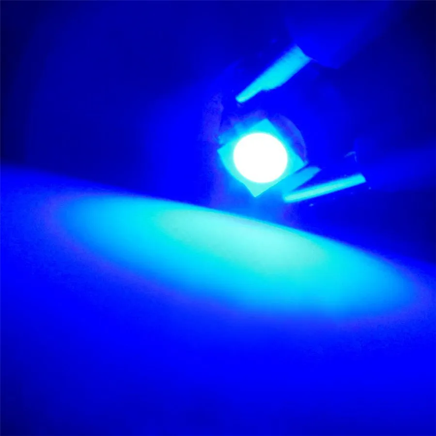 50 шт. T5 B8.5D светодиодные лампы 5050 чип 1 SMD Приборная панель автомобиля лампа 12 В