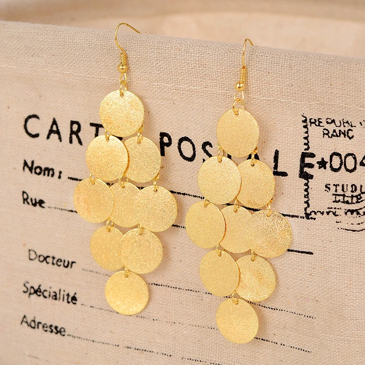 Европейские и американские серьги кисточки в стиле панк рок винтажные