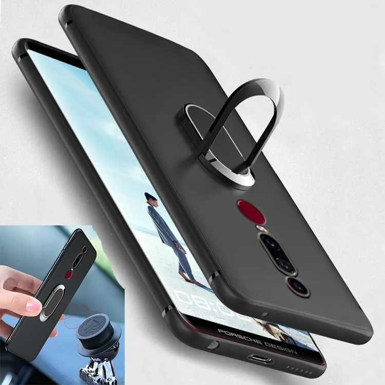Матовый чехол для Huawei Mate RS металлический автомобильный магнитный держатель