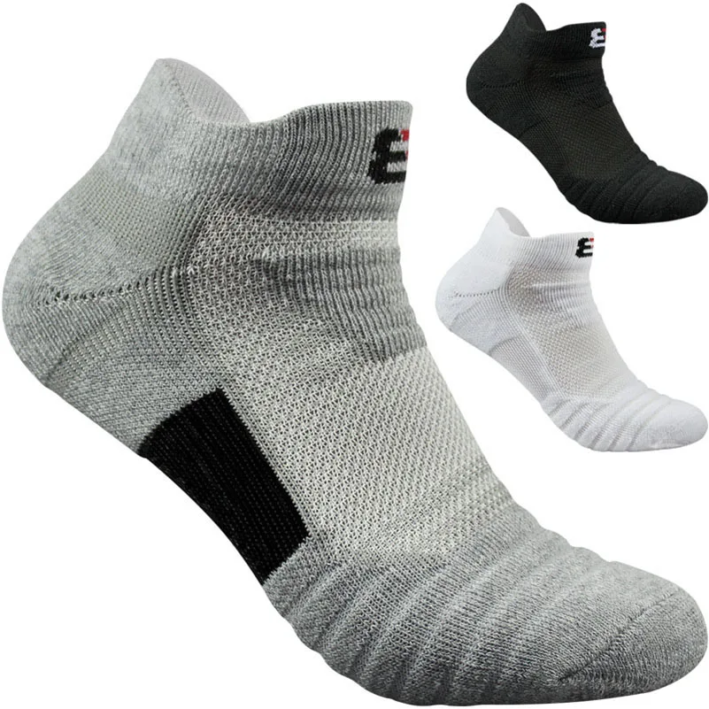 

LKWDer 3 Pairs Men's Socks Thick High Quality Mens Socks Thermal Towel Bottom Foot Wear Terry Combed Cotton Men Ankle Sock Meias