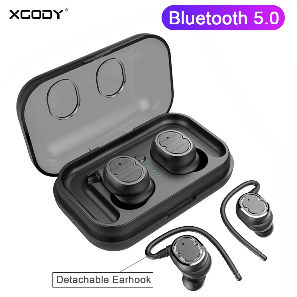 XGODY TWS Мини Bluetooth наушники 5 0 портативные Близнецы Беспроводная гарнитура ручной
