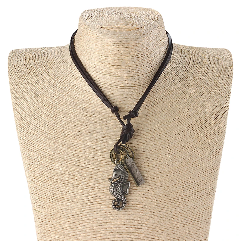 1 шт. шнур из натуральной кожи лист конопли/египетский фараон/гиппокамп/череп