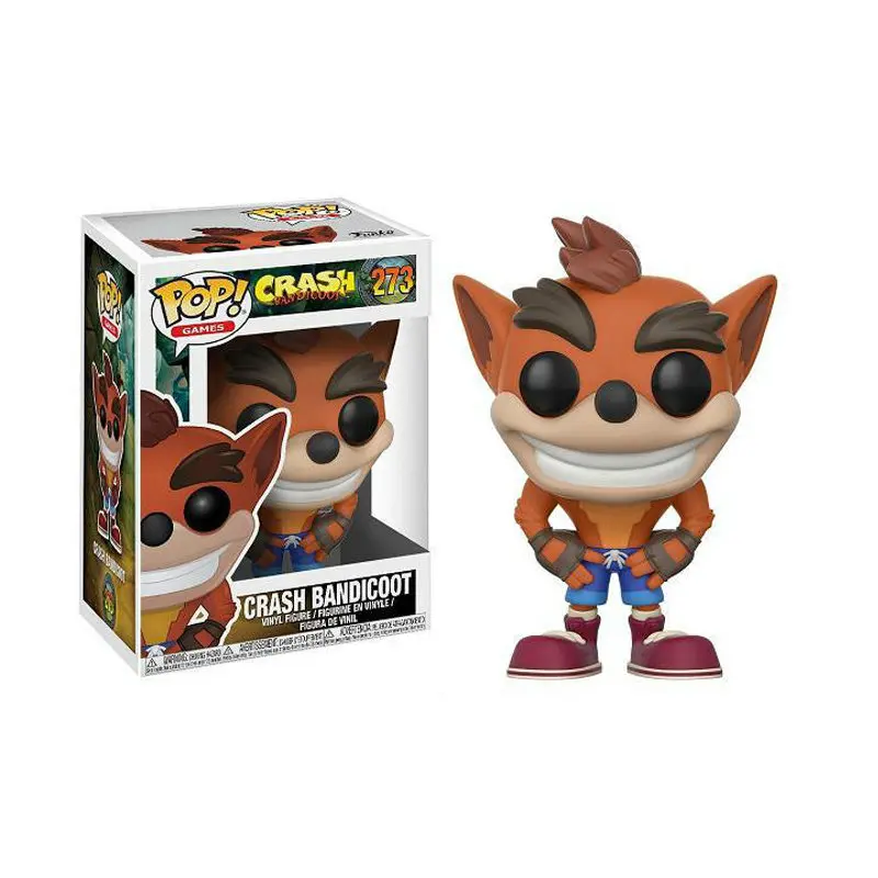 273BOX FUNKO POP мультфильм Аниме игра персонаж Краш Бандикут виниловые фигурки Коллекция Модель игрушки для детей Рождественский подарок - Цвет: 273BOX