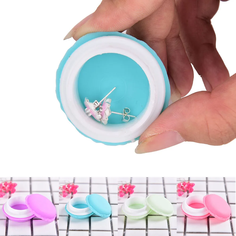 2019 Мини 1 шт конфетный таблеточный ящик Макарон ювелирные изделия серьги