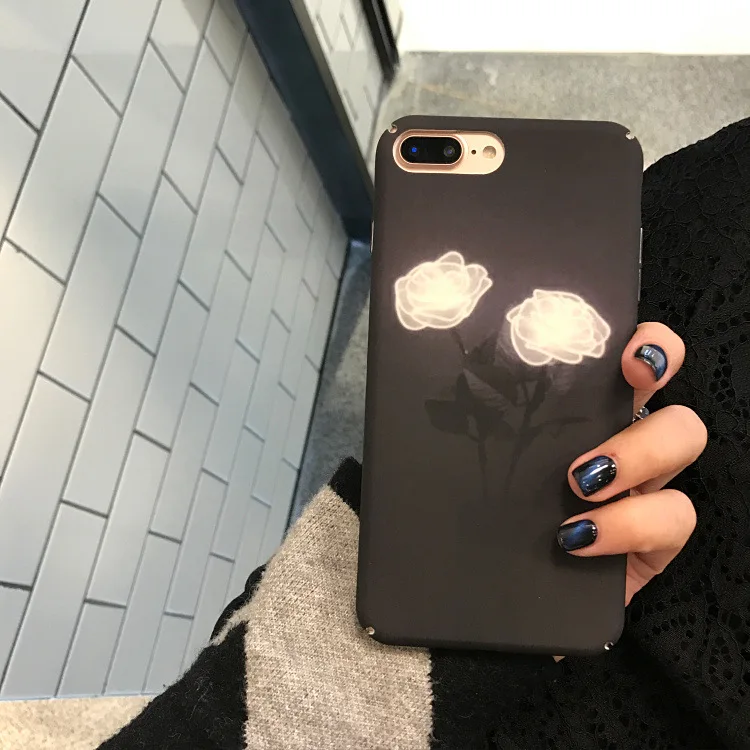 Чехол для телефона в стиле ретро с розами iPhone 6 6S 7 8 Plus Роскошный чехол простые