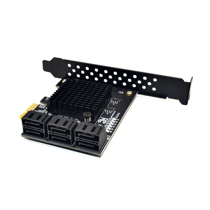Marvel 88SE9215 Чип 6 портов SATA 3 0 к PCIe Плата расширения PCI Express адаптер конвертер с