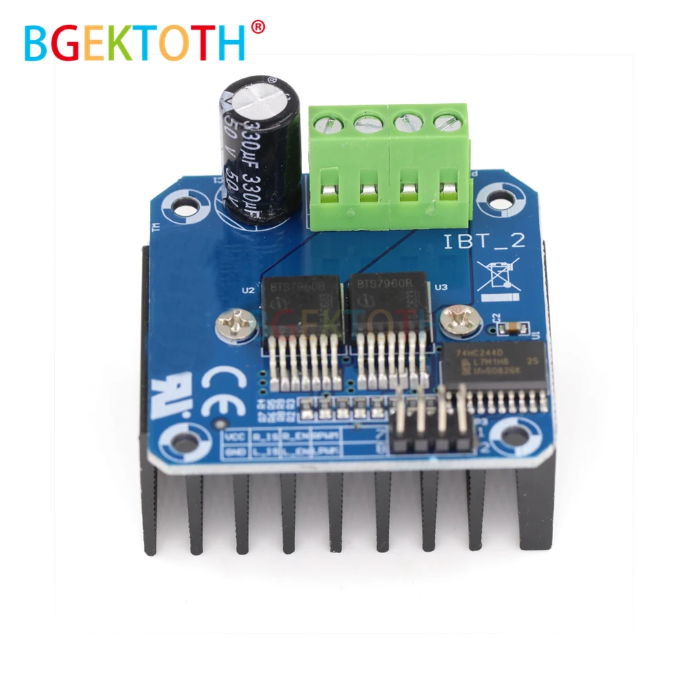 Двойной BTS7960 43A H bridge модуль драйвера двигателя высокой мощности/diy Диагностика
