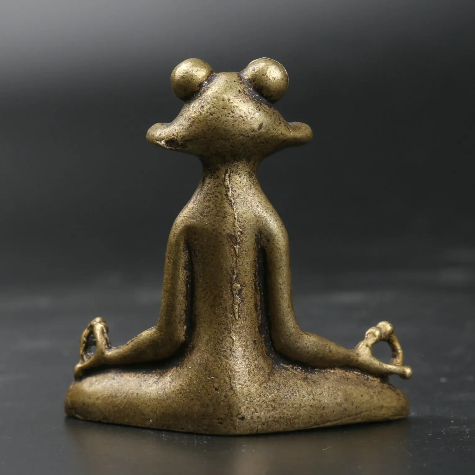 55 мм/2 2 &quotсобирает курио редкий Китайский Фэншуй Бронзовая Изысканная животное