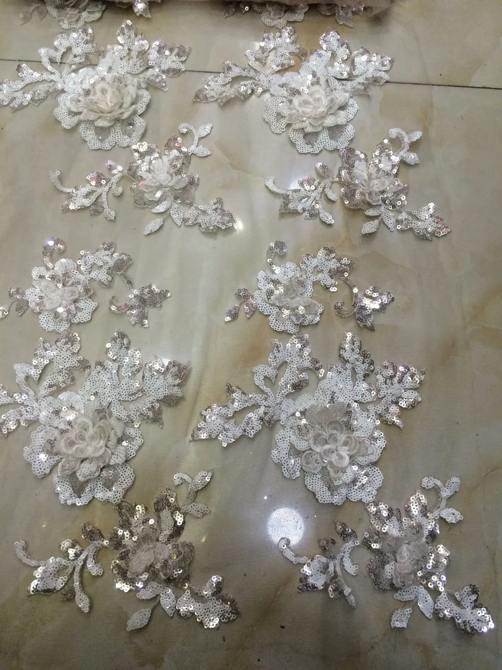 3d цветок в нигерийском стиле кружевная ткань с блестками африканская