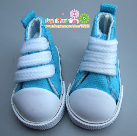 Blue 5 см парусиновая обувь для куклы BJD, модная мини-игрушка, обувь для куклы Bjd, обувь для русской куклы DIY, кукла ручной работы, аксессуары - Цвет: Blue