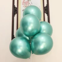 50pcs 12 inch green metal texture latex balloon birthday party decoration wedding wedding arrangement balloon