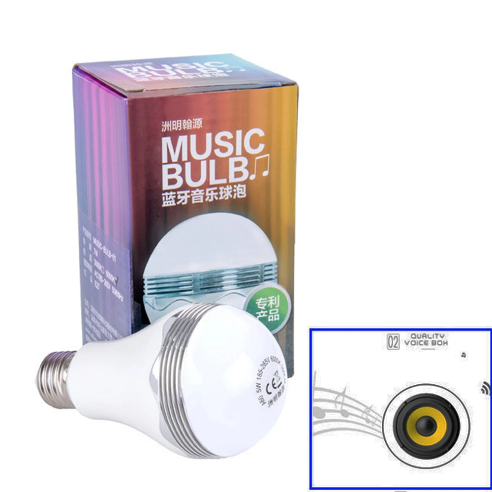 Светодиодная лампа музыкальные лампы bluetooth беспроводной динамик освещение для