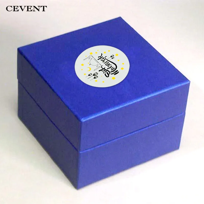 CEVENT 60 шт Eid Мубарак наклейки бумажные для вечеринки декоративная лента