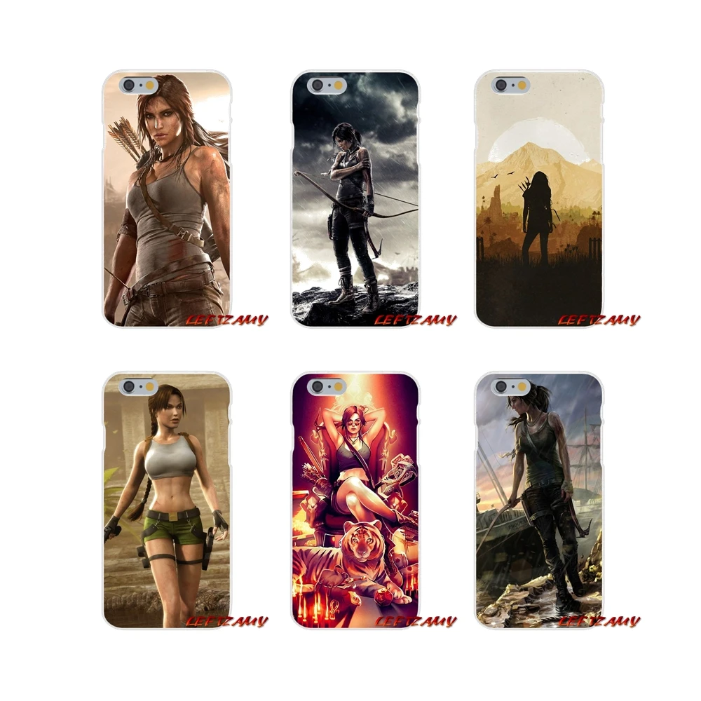 Аксессуары чехлы для телефонов Tomb Raider iPhone X XR XS MAX 4 4S 5 5S 5C SE 6 6S 7 8 Plus|Чехлы-накладки| |