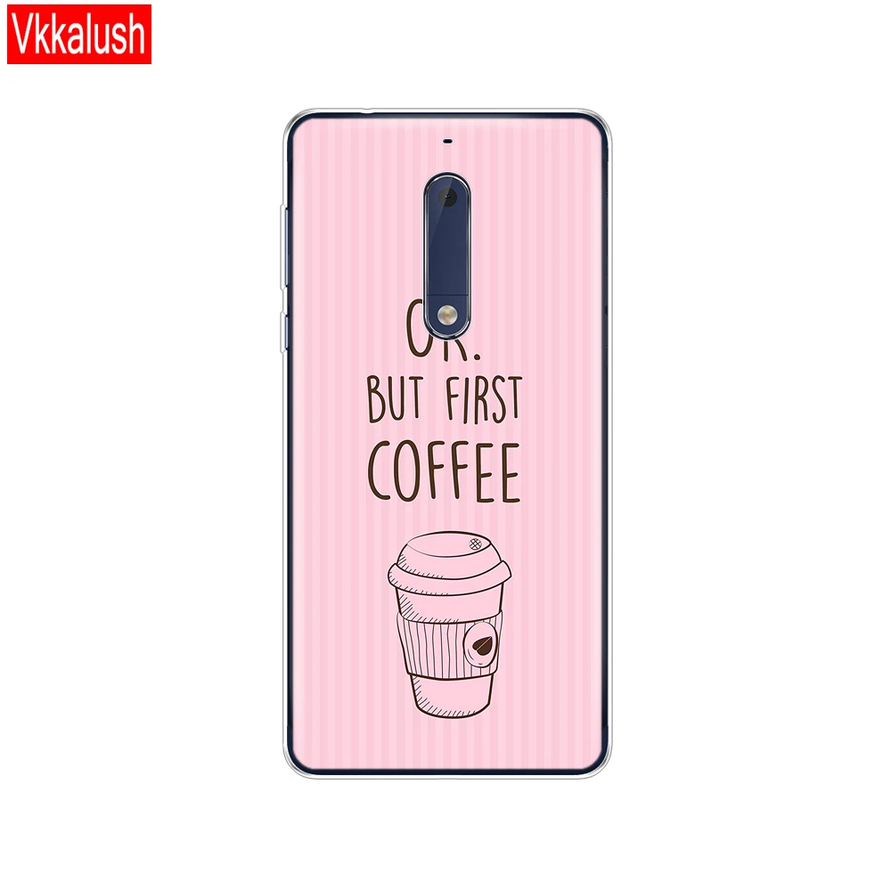 80014 Силиконовый чехол для Nokia 1, 2, 2,1, 3, 3,1, 5, 5,1 Plus,, мягкая задняя крышка из ТПУ, противоударный чехол, бампер, корпус, чехол для телефона - Цвет: 80014
