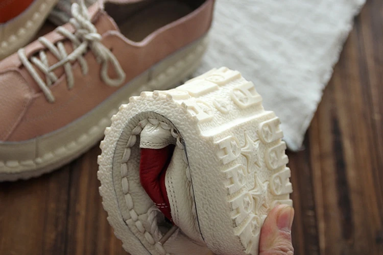 Маленькие красные туфли Careaymade женские из натуральной кожи в стиле ретро очень