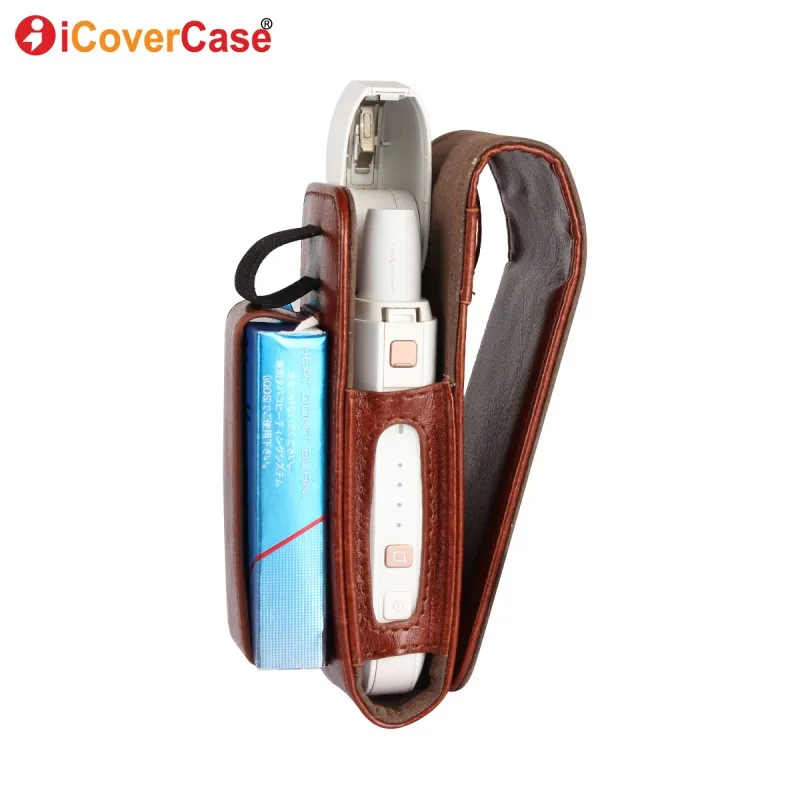 Чехол из искусственной кожи для хранения электронных сигарет iQOS защитный чехол