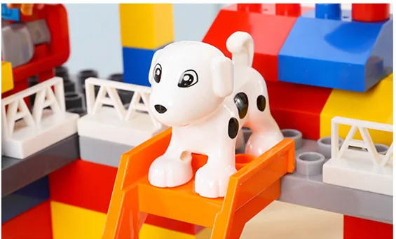 

89-232pcs Large particle diy building blocks compatible all brand , varied slides action toys gifts