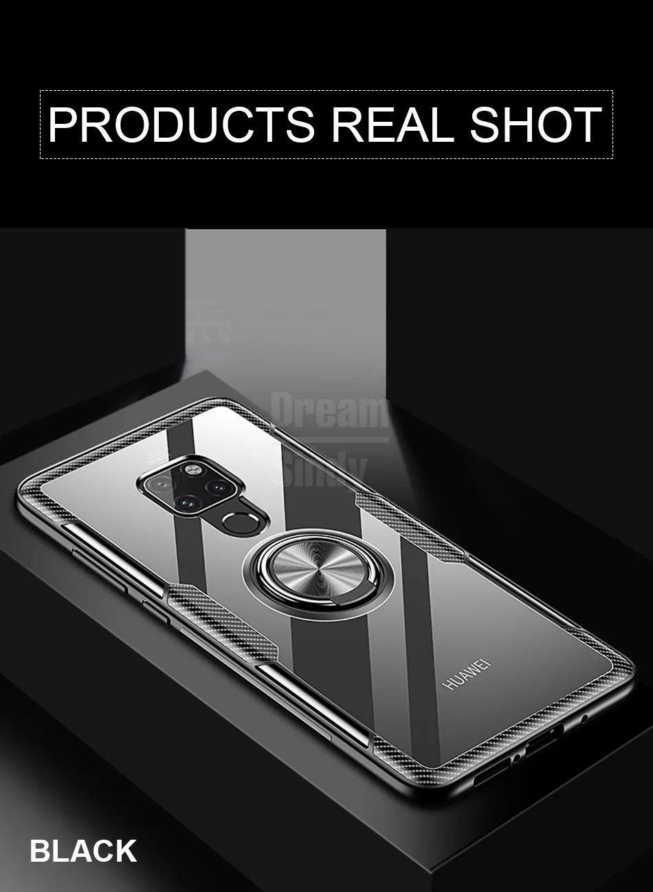 Роскошный Магнитный чехол с металлическим кольцом для huawei mate 20 Pro P20 Pro противоударный чехол для huawei P20 Lite mate 20 Lite чехол