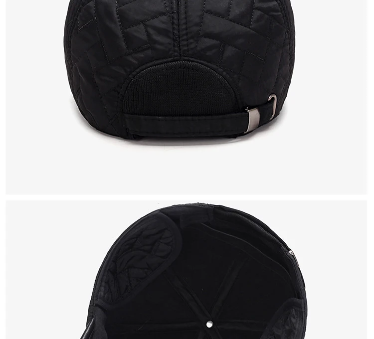 Мужская зимняя бейсбольная кепка с ушками Snapback Кепка s ушанка Casquette утолщенная теплая бейсбольная кепка зимняя Мужская ушанка для папы