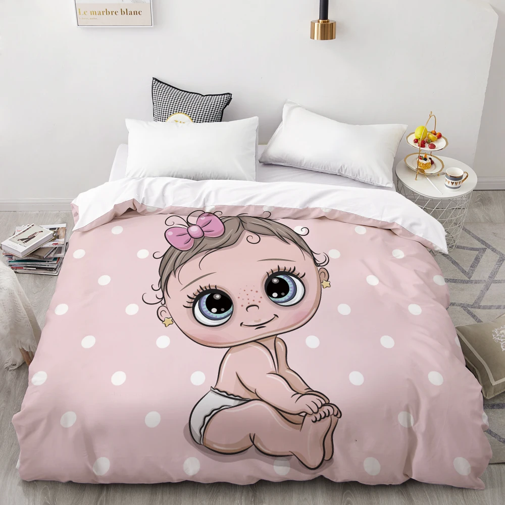 cartoon 06 3D заказной пододеяльник, одеяло/одеяло чехол королева/король, мультфильм прекрасный розовый unicron постельные принадлежности для малышей/детей/мальчик/девочка - Color: cartoon 06