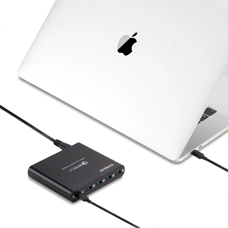 LVSUN QC3.0 Универсальное зарядное устройство для телефона планшета ноутбука type c USB C