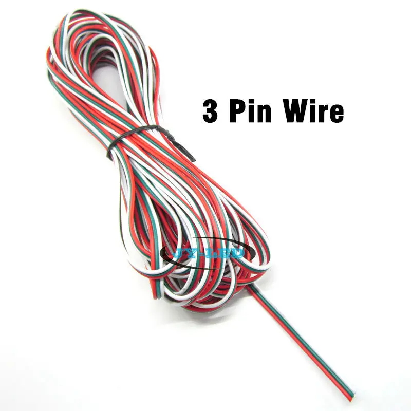 20 м 3pin ПВХ изолированный проводной провод 22awg Луженый фотоэлемент для