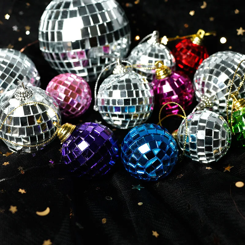 

5 шт. зеркальные Рождественские шары, рождественские подвесные украшения для рождественской елки, подвесные украшения «сделай сам», товары ...