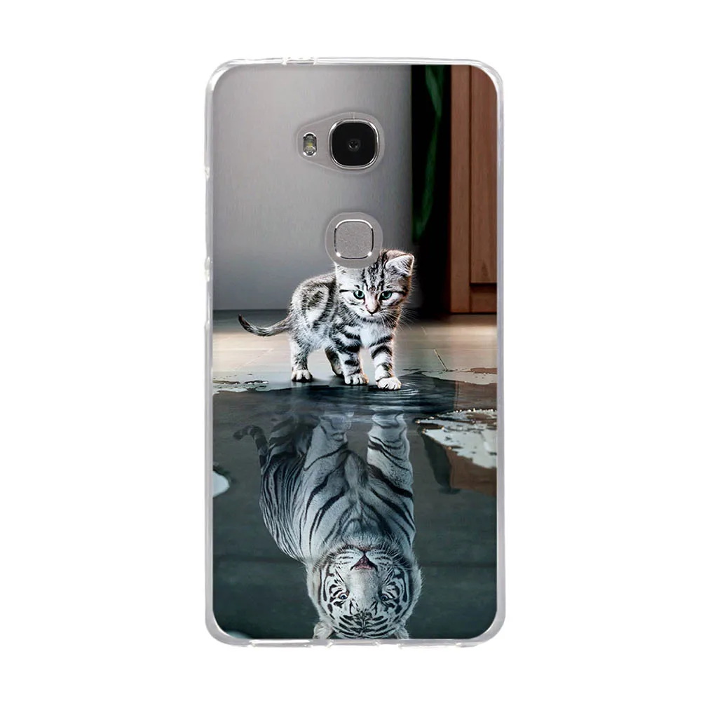 Чехол на заднюю панель для huawei Honor 5X X5 GR5 kiw-l21 5," чехол для телефона из ТПУ для huawei Honor 5 X 5x KIW-L21 силиконовый чехол s
