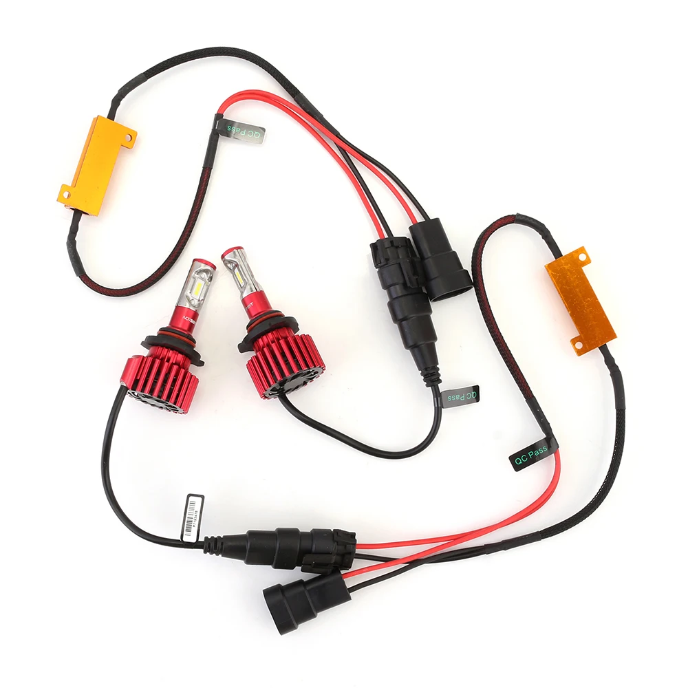 9005 HB3 NOVSIGHT H7 H4 светодиодный фары H11/H8/H9 9005 9006 H13 Авто противотуманных фар 60 Вт 10000LM дальнего света Противотуманные фары с декодер D40 - Испускаемый цвет: 9005 HB3