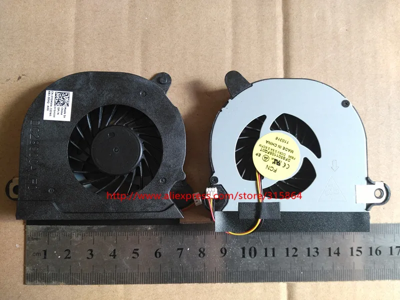 Новый вентилятор охлаждения ЦП для ноутбука DELL 15R 5520 5525 7520 VOSTRO 3560 M521R V3560 DC28000AYF0 DPN