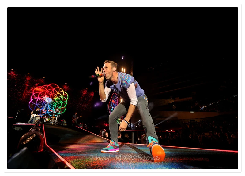 Coldplay рок постер музыкальной группы четкое изображение наклейки на стену украшение дома хорошее качество печатает белая крафт-бумага 42x30 см