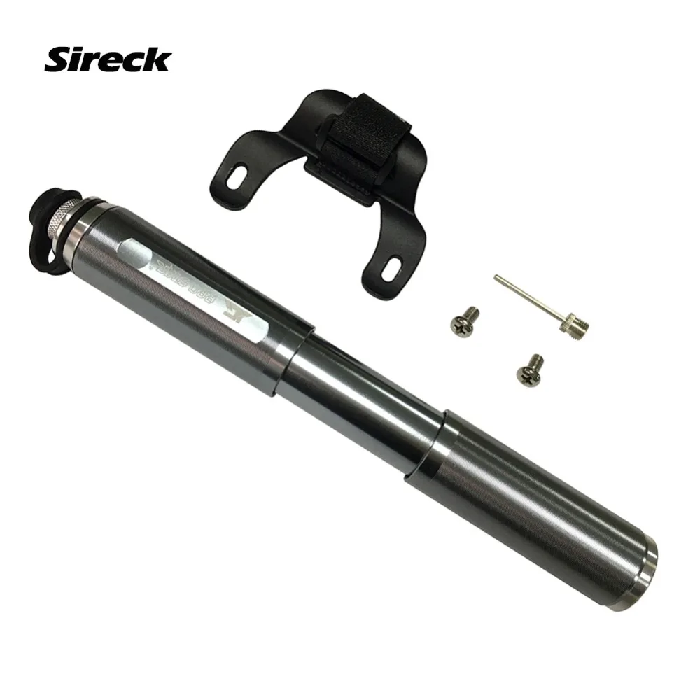 Sireck 160psi велосипедный насос серебристого цвета портативный алюминиевый мини для