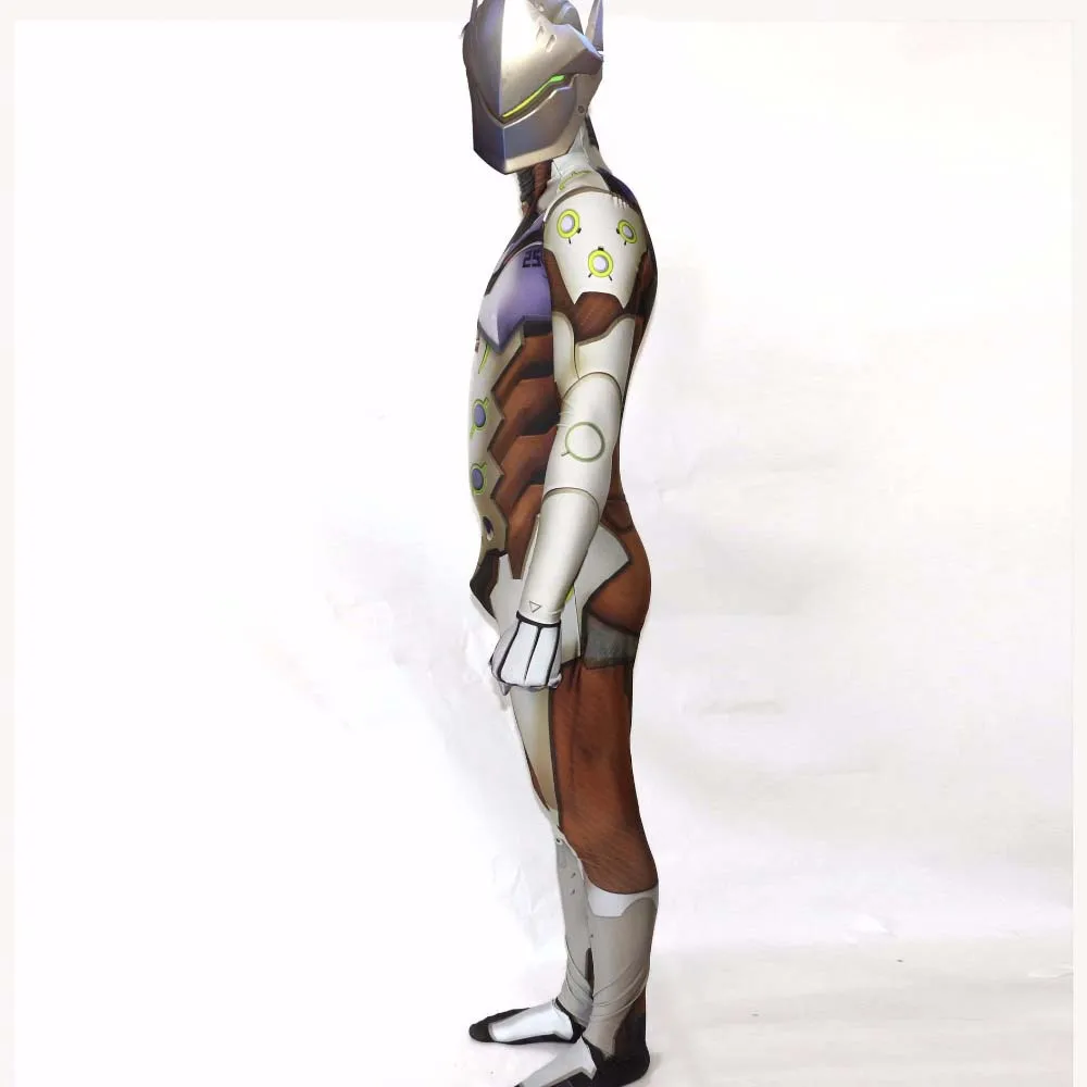 Костюмы для косплея в стиле игры OW Genji, комбинезон, колготки, вечерние костюмы на Хэллоуин для игры, боди для мужчин, костюм для мальчиков