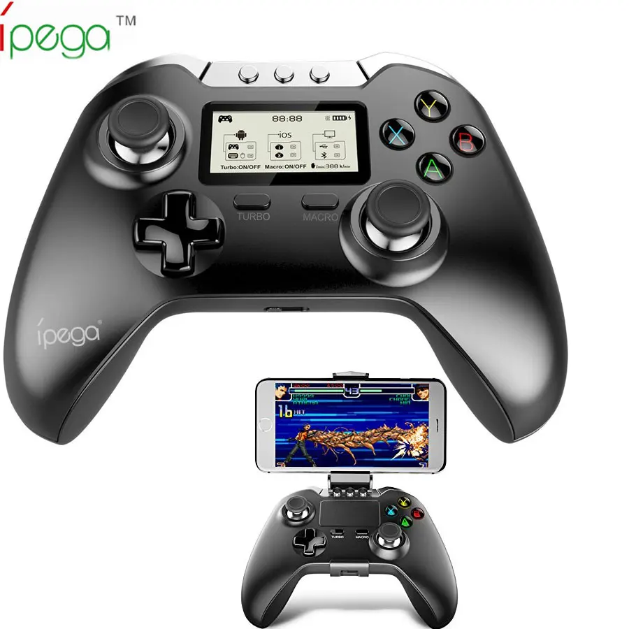 IPEGA PG-9063 беспроводной Bluetooth Джойстик Геймпад контроллер с ЖК-экраном для Android iOS смартфон ПК ноутбук ТВ коробка